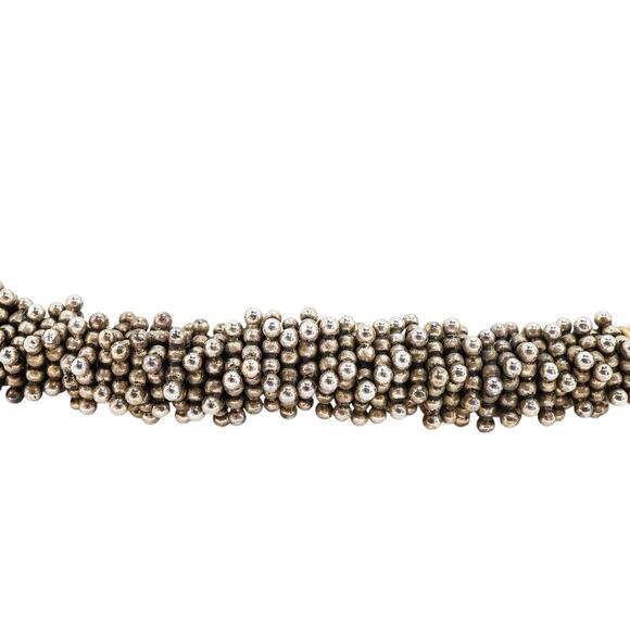 Michael Dawkins 925 Sterling Caviar Beaded Necklace Labradorite Peridot Pendant - Picture 6 of 16